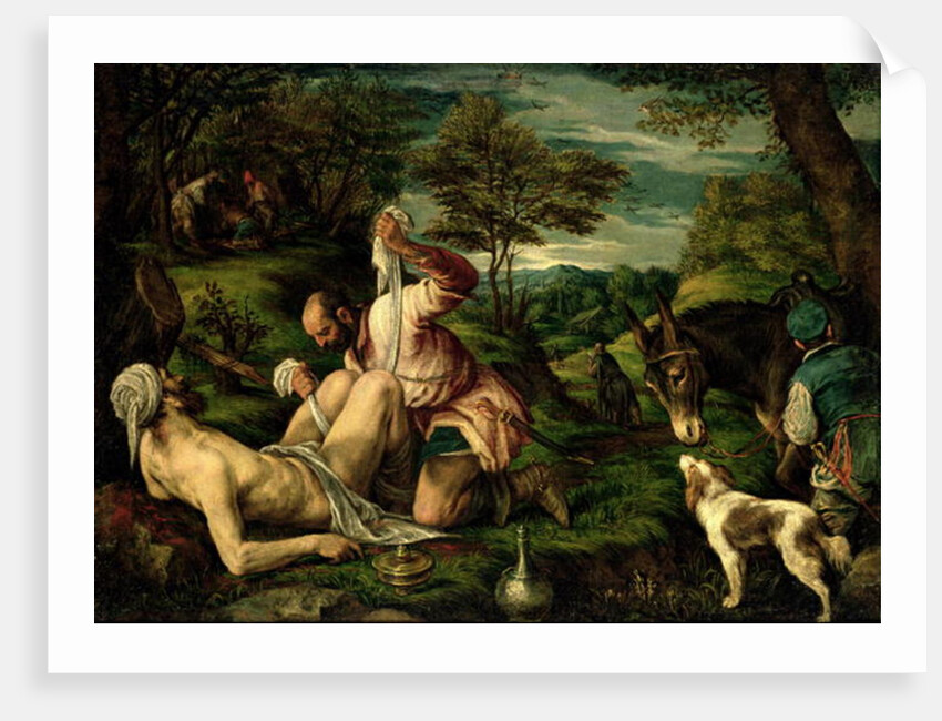 The Parable of the Good Samaritan, c.1575 by Francesco Bassano