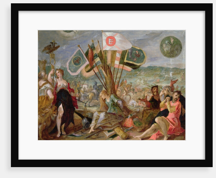 Allegory of the Turkish Wars: The Battle of Hermannstadt by Johann or Hans von Aachen