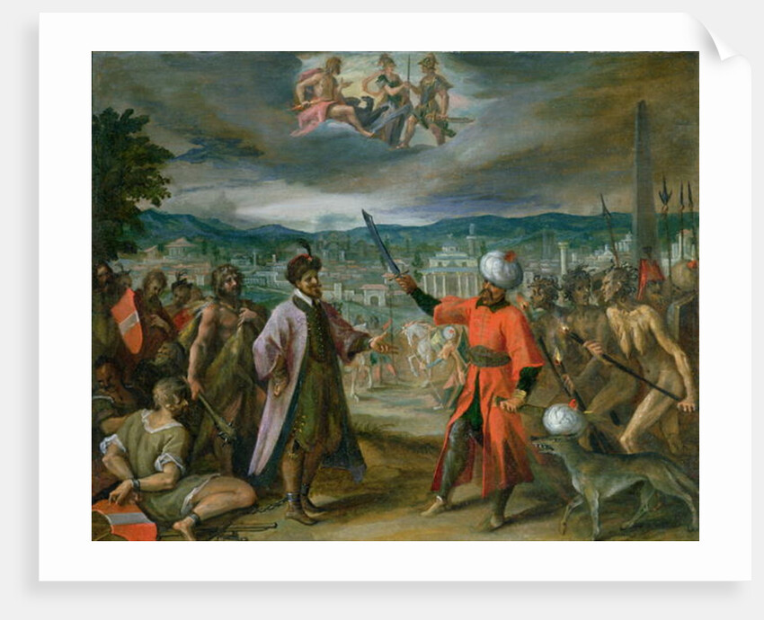Allegory of the Turkish Wars: The Declaration of War at Constantinople, 1603-4 by Johann or Hans von Aachen