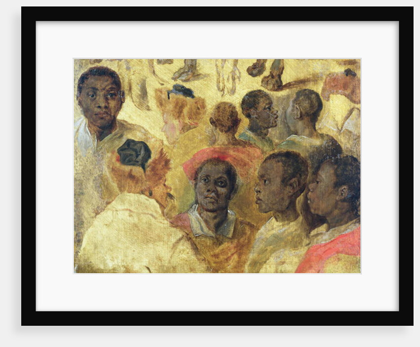 Study of Moorish Heads by Jan the Elder Brueghel