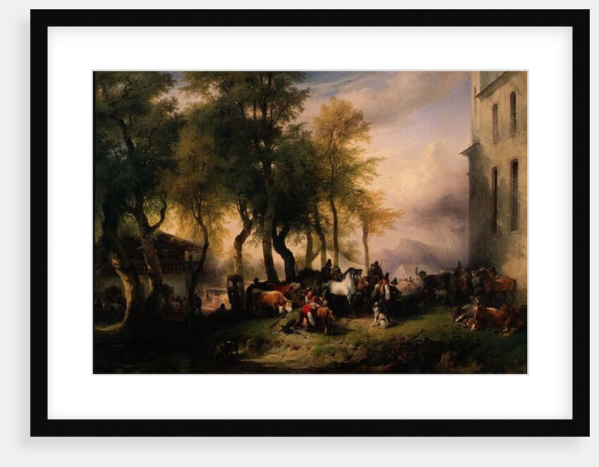 Cattlemarket on Maria Plain, 1837 by Friedrich Gauermann