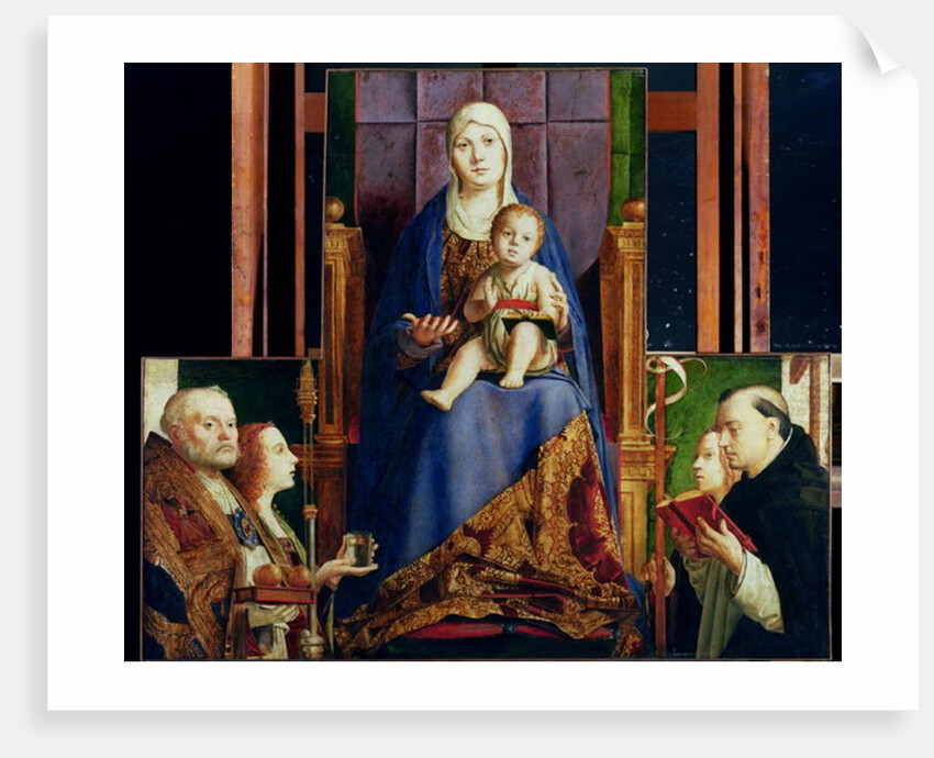 Madonna with Saint Nicholas of Bari by Antonello da Messina