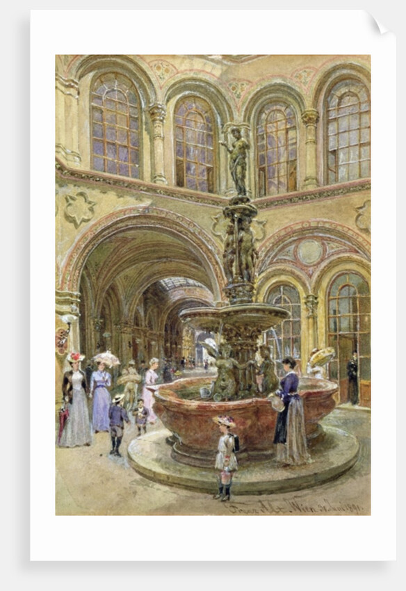 The Bank and Stock Exchange Building, Herrengasse, Vienna, 1891 by Franz Alt