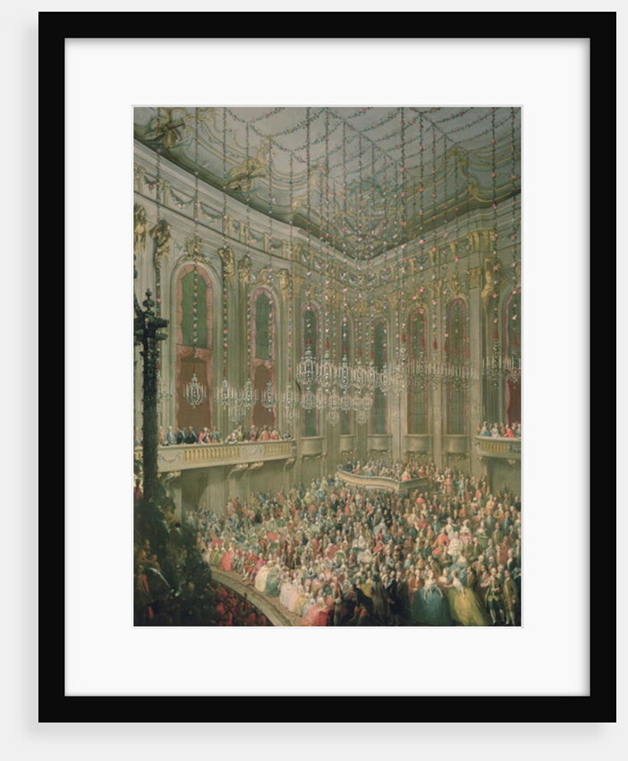 Concert in the Redoutensaal on the occasion of the wedding of Joseph II and Isabella of Parma, 6th October 1760 by Martin van Mytens or Meytens