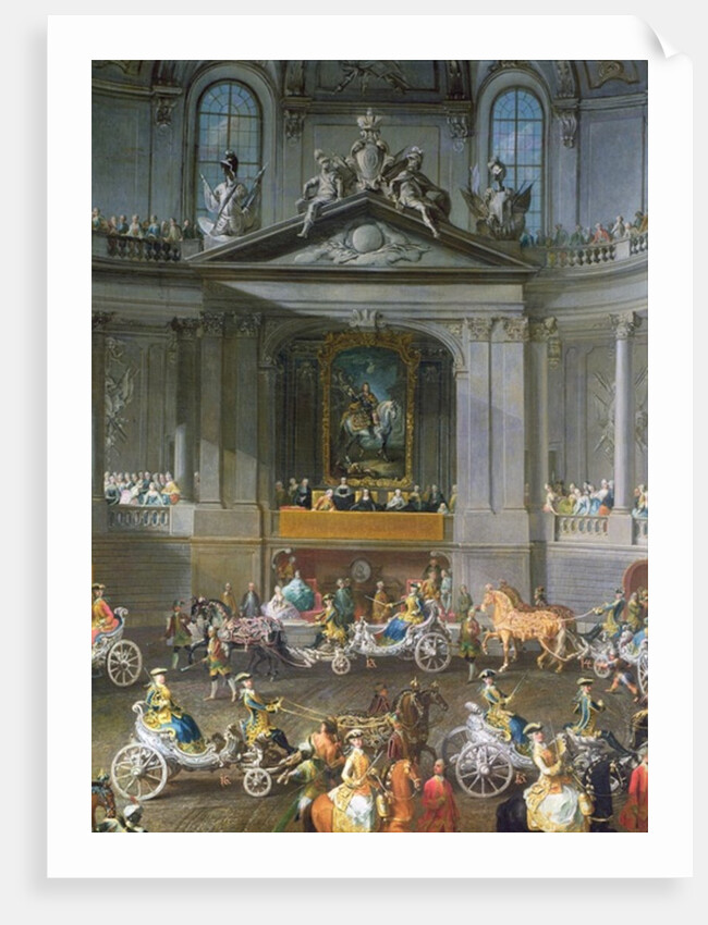 A Cavalcade in the Winter Riding School of the Vienna Hof to celebrate the defeat of the French Army at Prague by Martin van Mytens or Meytens