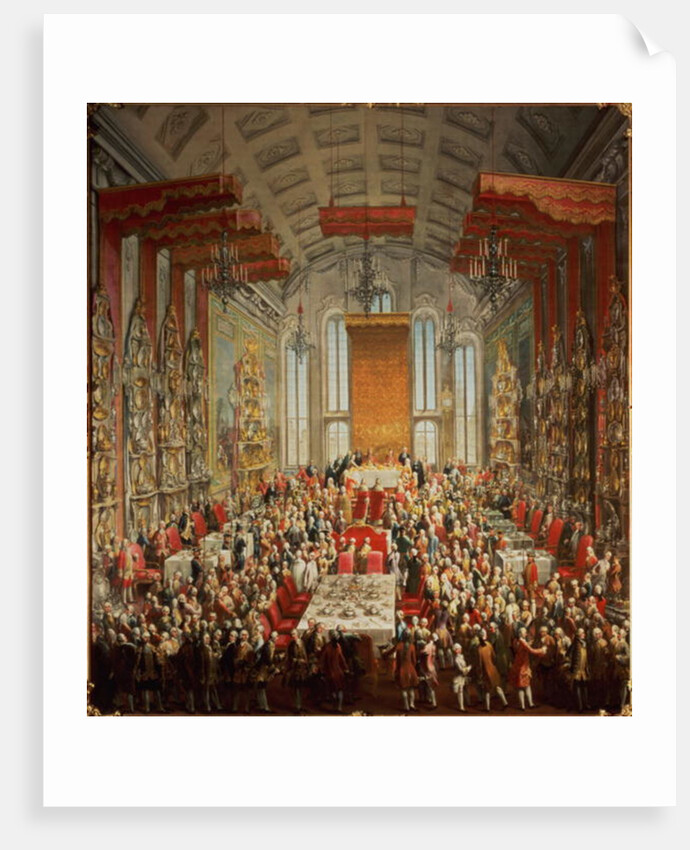 Coronation Banquet of Joseph II in Frankfurt, 1764 by Martin van Mytens or Meytens