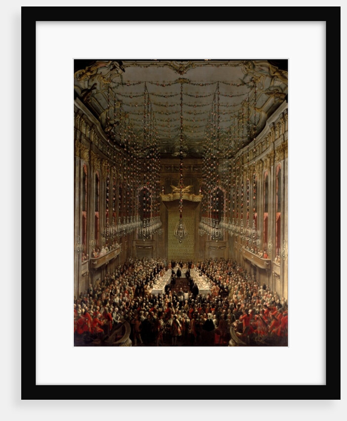 Banquet in the Redoutensaal, Vienna, 1760 by Martin van Mytens or Meytens
