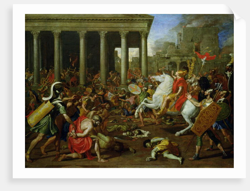The Destruction of the Temples in Jerusalem by Titus, c.1638/39 by Nicolas Poussin
