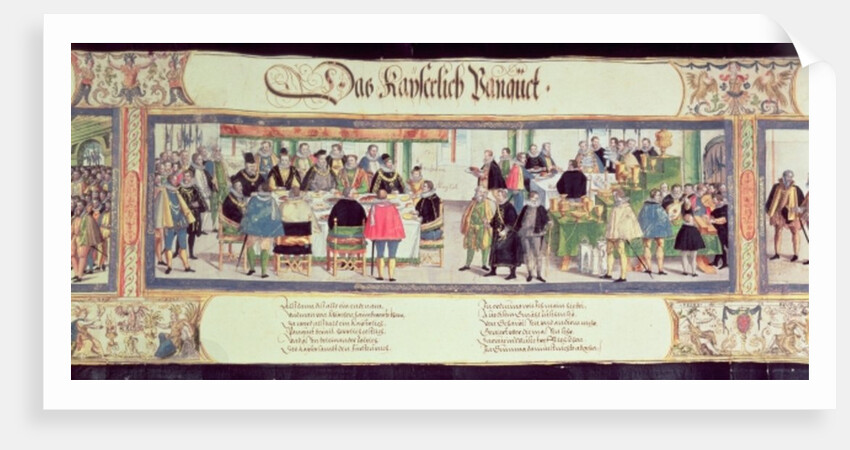 The Imperial Banquet: a scene from the Ceremony of the Golden Fleece in Prague and Landshut, 1585 by Anonymous