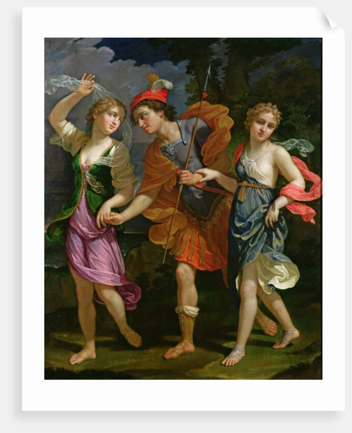 Theseus with Ariadne and Phaedra, the daughters of King Minos, 1702 by Benedetto the Younger Gennari