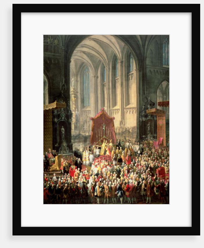The Coronation of Joseph II as Emperor of Germany in Frankfurt Cathedral, 1764 by Martin van Mytens or Meytens