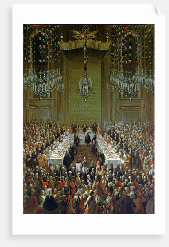 Banquet in the Redoutensaal, Vienna, 1760 by Martin van Mytens or Meytens