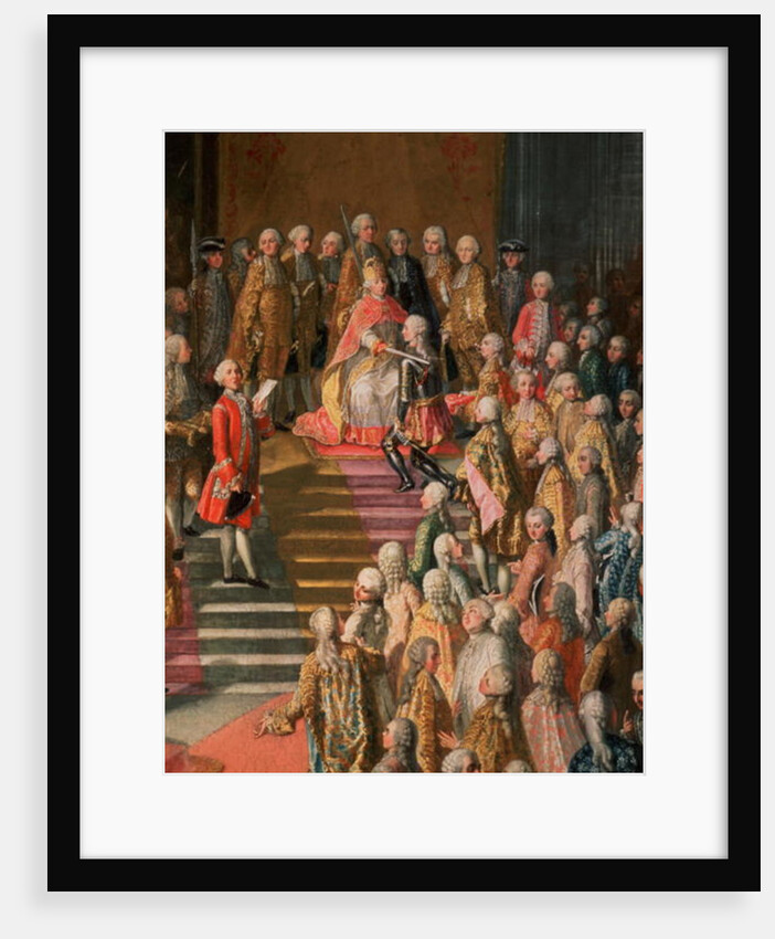 The Investiture of Joseph II Emperor of Germany in Frankfurt Cathedral, following his coronation, 1764 by Martin van Mytens or Meytens