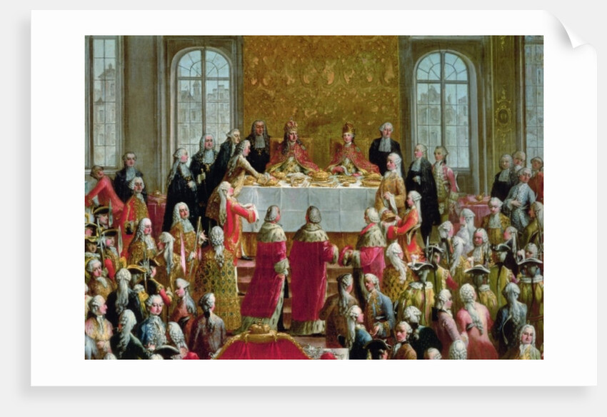 The Coronation Banquet of Joseph II, Emperor of Germany, 1764 by Martin van Mytens or Meytens