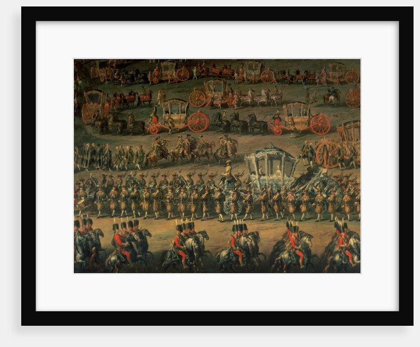 The arrival of Isabella of Parma on the occasion of her wedding to Joseph II, 1760 by Martin van (school of) Mytens or Meytens