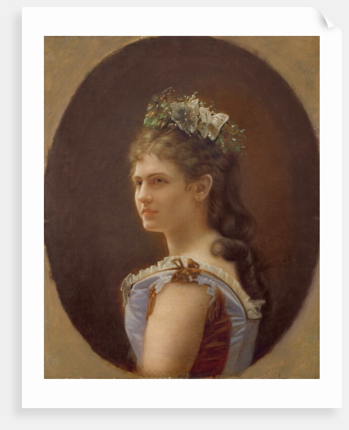 Katharina Schratt, mistress of Emperor Franz Joseph of Austria, 1880 by Anonymous Anonymous
