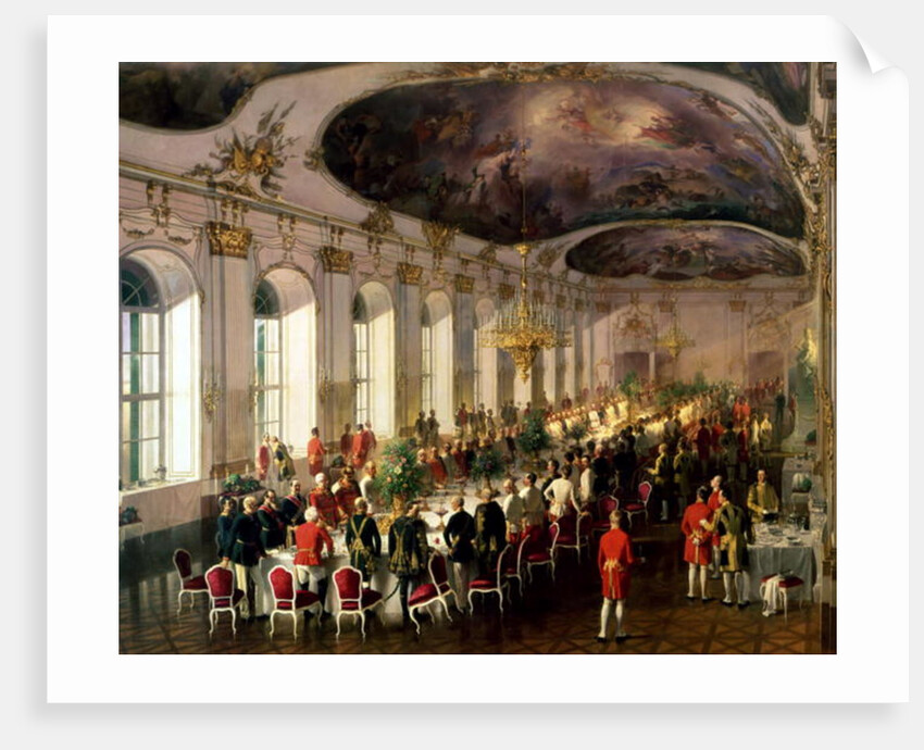 Celebration on the occasion of the anniversary of the Military Order of Maria Theresa, 1861 by Siegmund L'Allemand