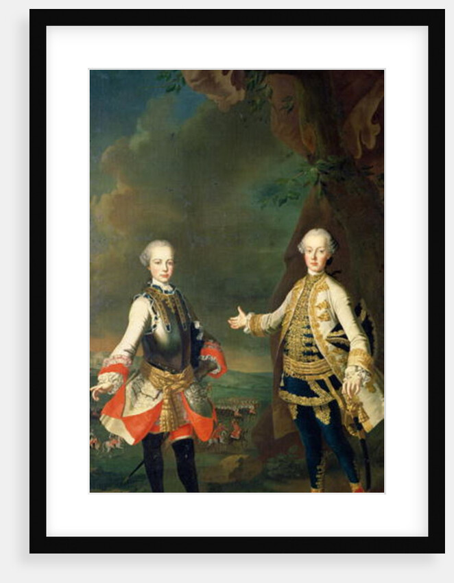 Joseph and Leopold, sons of Francis I and Maria Theresa of Austria, later Joseph II and Leopold II by Martin van Mytens or Meytens