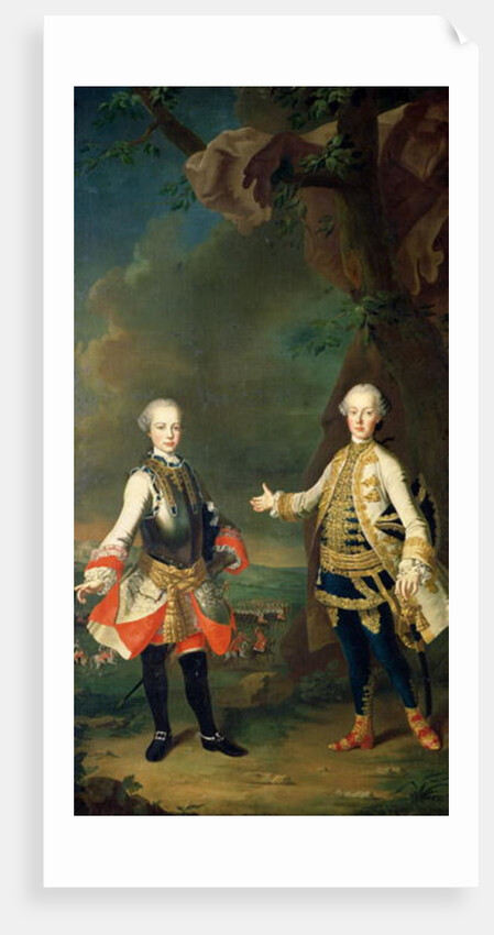 Joseph and Leopold, sons of Francis I and Maria Theresa of Austria, later Joseph II and Leopold II by Martin van Mytens or Meytens