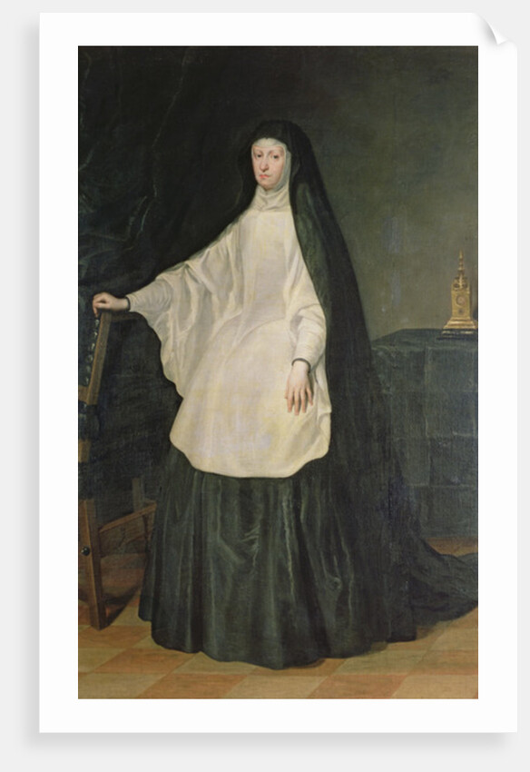 Queen Mariana of Austria, in mourning by Don Juan Carreno de Miranda