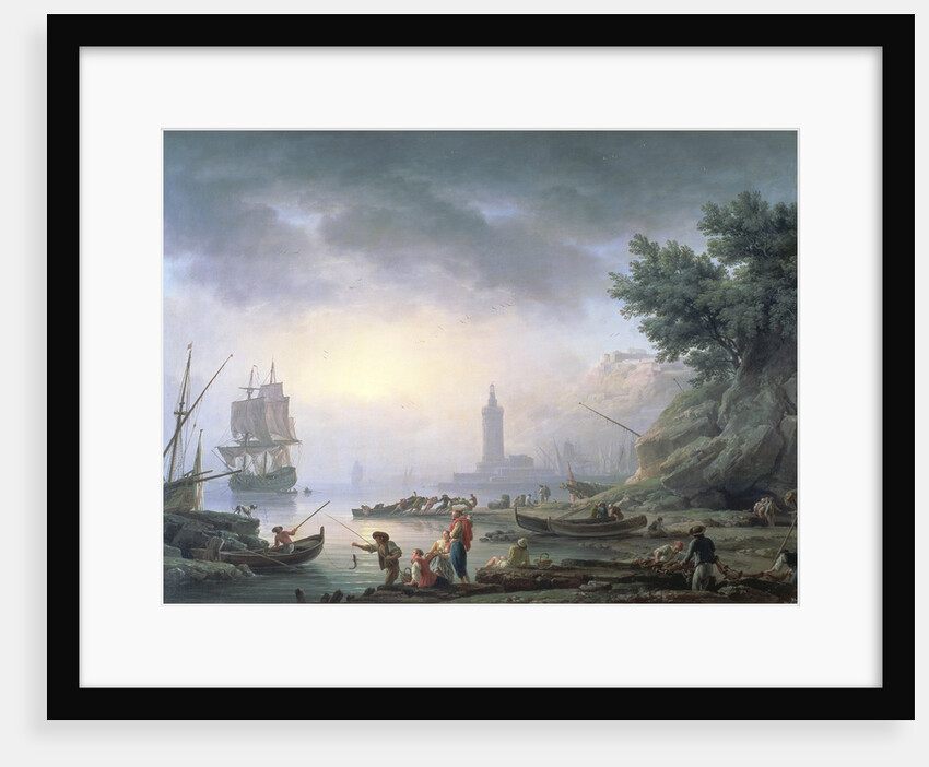 Seaport at Dawn, 1751 by Claude Joseph Vernet