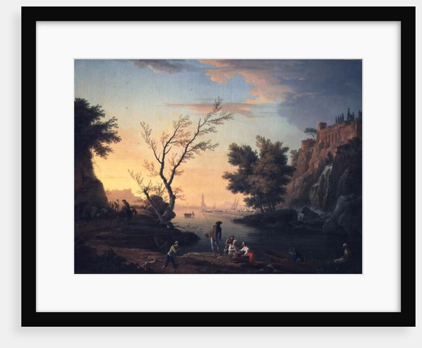 Seaport at Sunset, 1751 by Claude Joseph Vernet