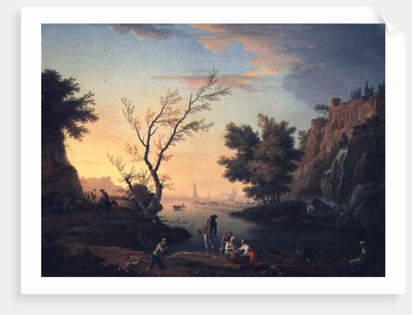 Seaport at Sunset, 1751 by Claude Joseph Vernet
