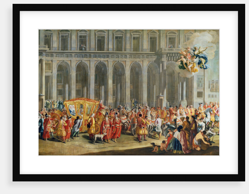 The Departure of Alois Thomas von Harrach, Viceroy of Naples from the Palazzo Reale di Capodimonte by Nicolo Maria Russo or Rossi