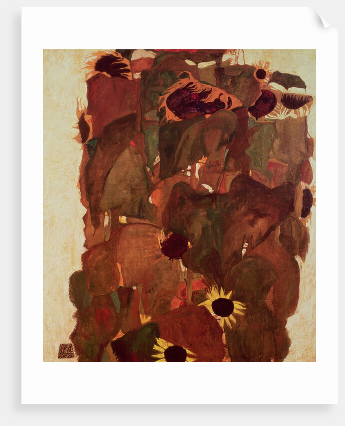 Sunflowers II, 1911 by Egon Schiele