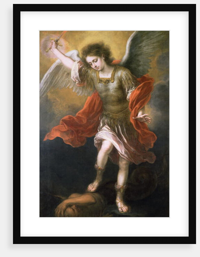 Saint Michael banishes the devil to the abyss, 1665/68 by Bartolome Esteban Murillo
