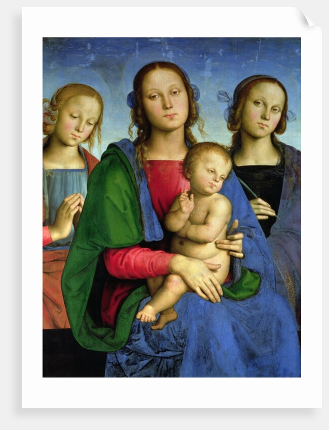 Madonna and Child with St. Catherine and St. Rosa, 1493 by Pietro Perugino