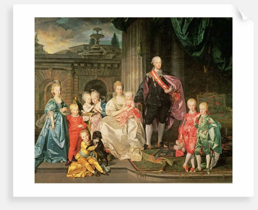 Leopold I, Grand-duke of Tuscany with his wife Maria Ludovica and their children including Franz, 1776 45:Leopold II of Austria: with his wife Maria Ludovica and their children, 1776 by Johann Zoffany