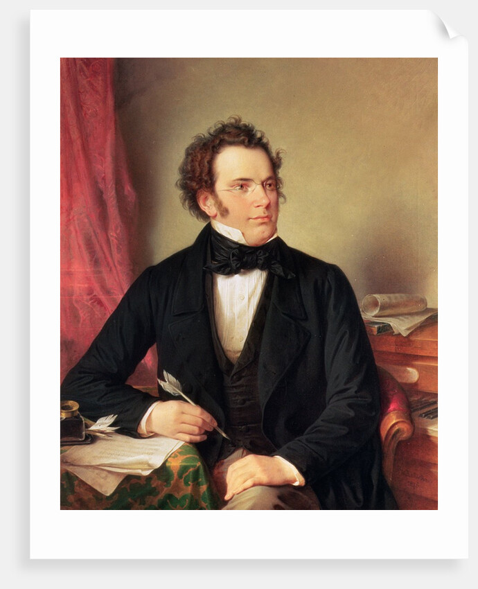 Franz Peter Schubert, 1825 by Wilhelm August Rieder