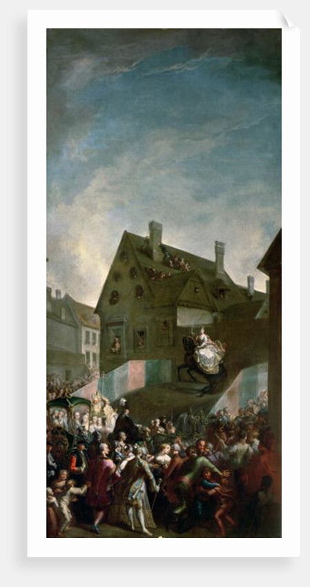 Empress Maria Theresa of Austria on horseback in Pressburg, 1768 by Franz Messmer