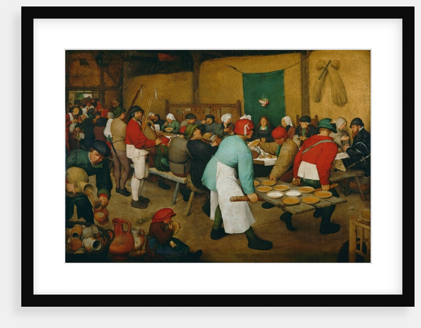 Peasant Wedding, 1568 by Pieter the Elder Bruegel