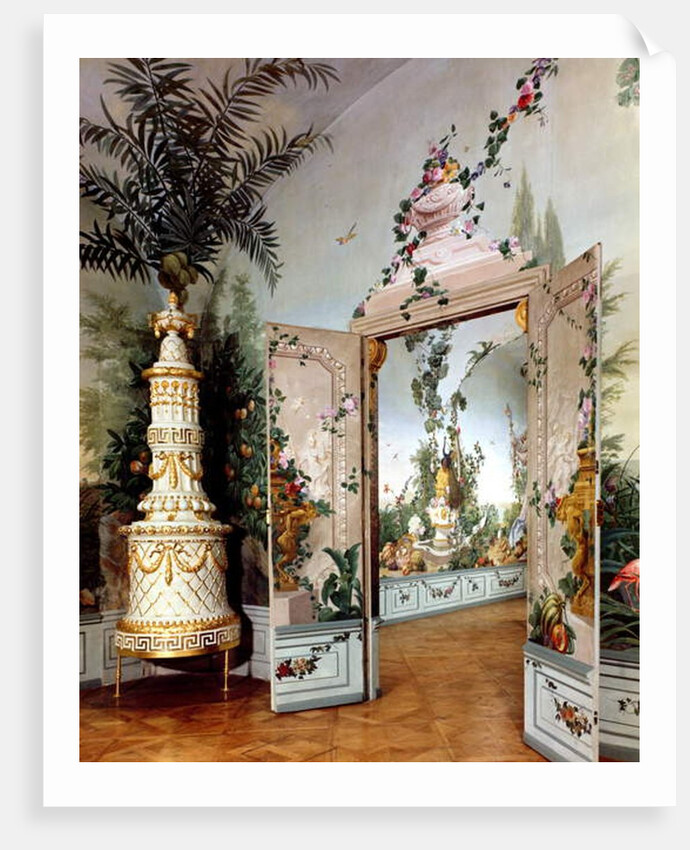 The Bergl Apartments: trompe l'oeil decoration painted by Johann Bergl, 18th century by Johann Wenzel Bergl