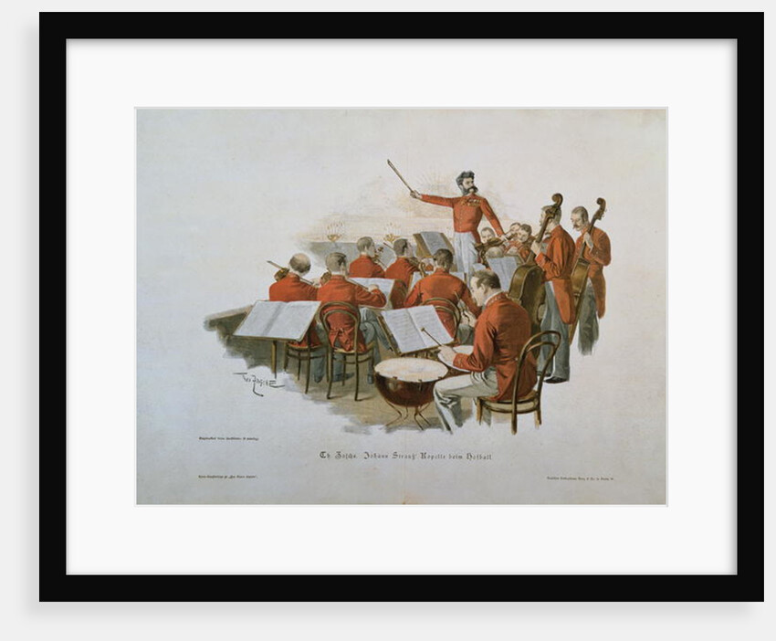 The Johann Strauss Orchestra at a Court Ball by Theodore Zasche