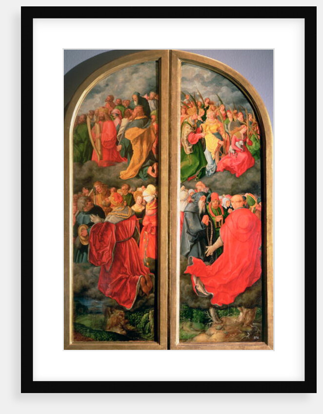 All Saints Day altarpiece, partial copy in the form of two side panels, 16th century by Albrecht Durer or Duerer