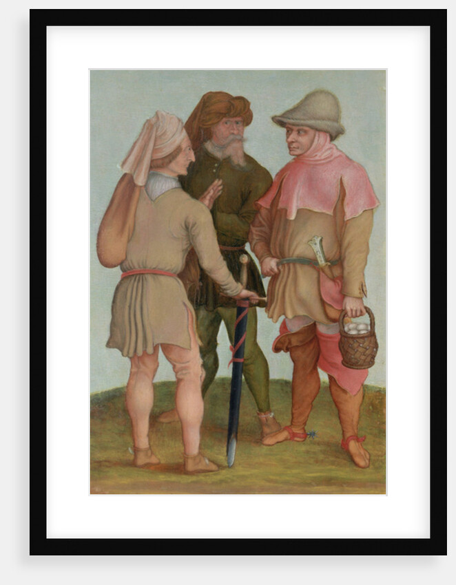 Three peasants, 16th or 17th century by Albrecht Durer or Duerer