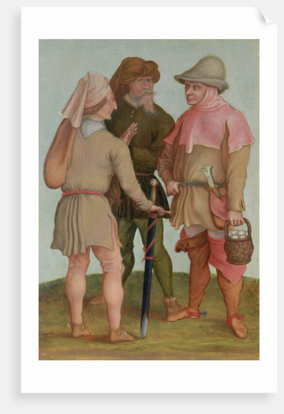 Three peasants, 16th or 17th century by Albrecht Durer or Duerer