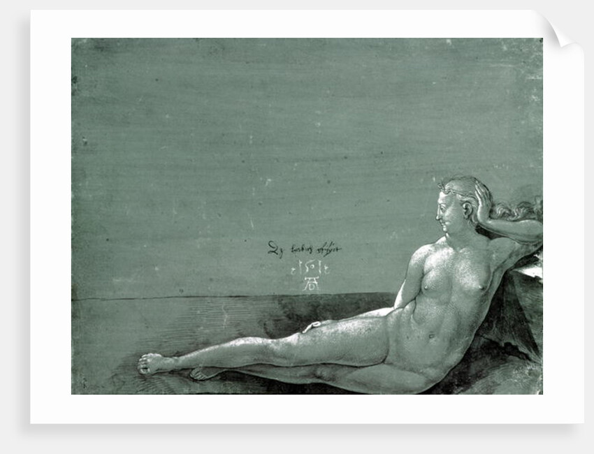 Reclining female nude, 1501 by Albrecht Dürer or Duerer