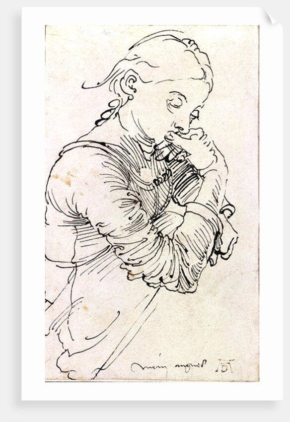 My Agnes, Durer's wife depicted as a girl, 1494 by Albrecht Dürer or Duerer