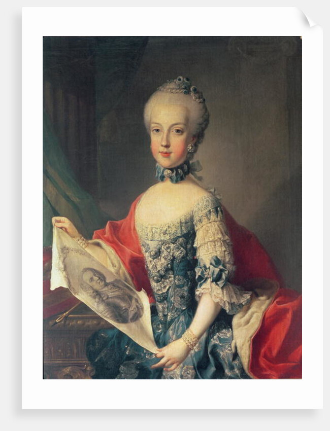 Archduchess Maria Carolina by Martin van Mytens or Meytens