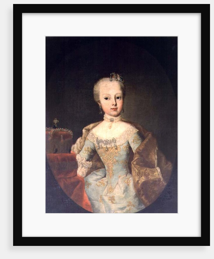 Archduchess Maria Josepha Habsburg-Lothringen, twelveth child of Empress Maria Theresa of Austria and Emperor Francis I by Martin van Mytens or Meytens
