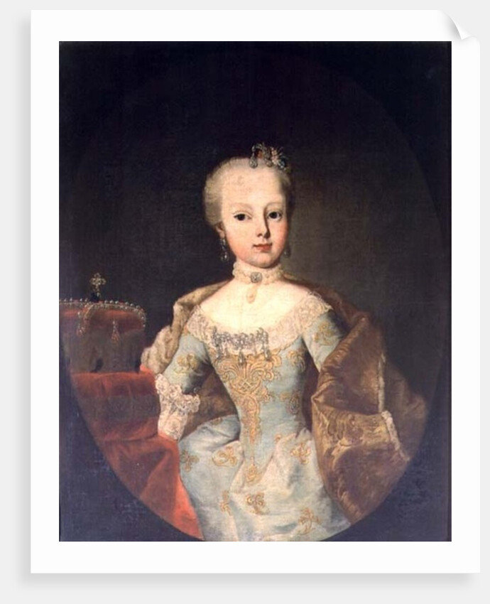 Archduchess Maria Josepha Habsburg-Lothringen, twelveth child of Empress Maria Theresa of Austria and Emperor Francis I by Martin van Mytens or Meytens