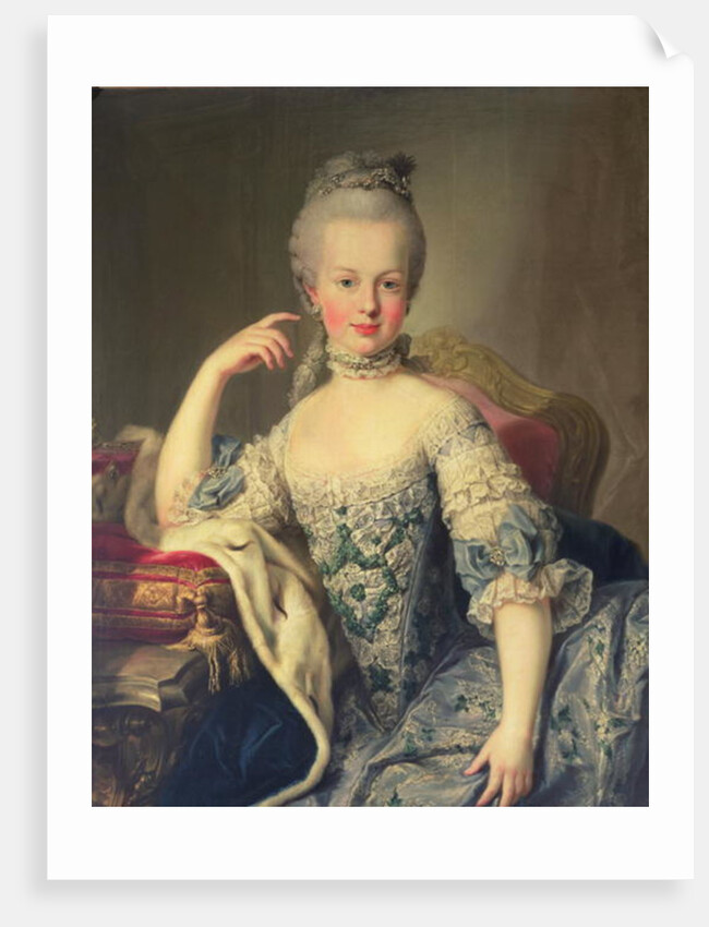 Portrait of Marie-Antoinette, 1767-68 by Martin van Mytens or Meytens