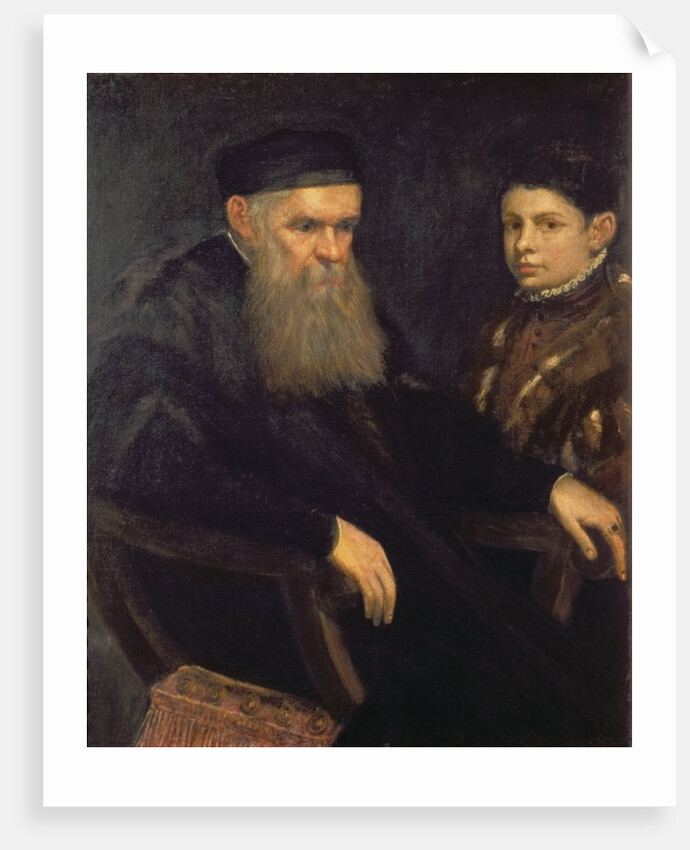 Old man and his servant, 1565 by Jacopo Robusti Tintoretto