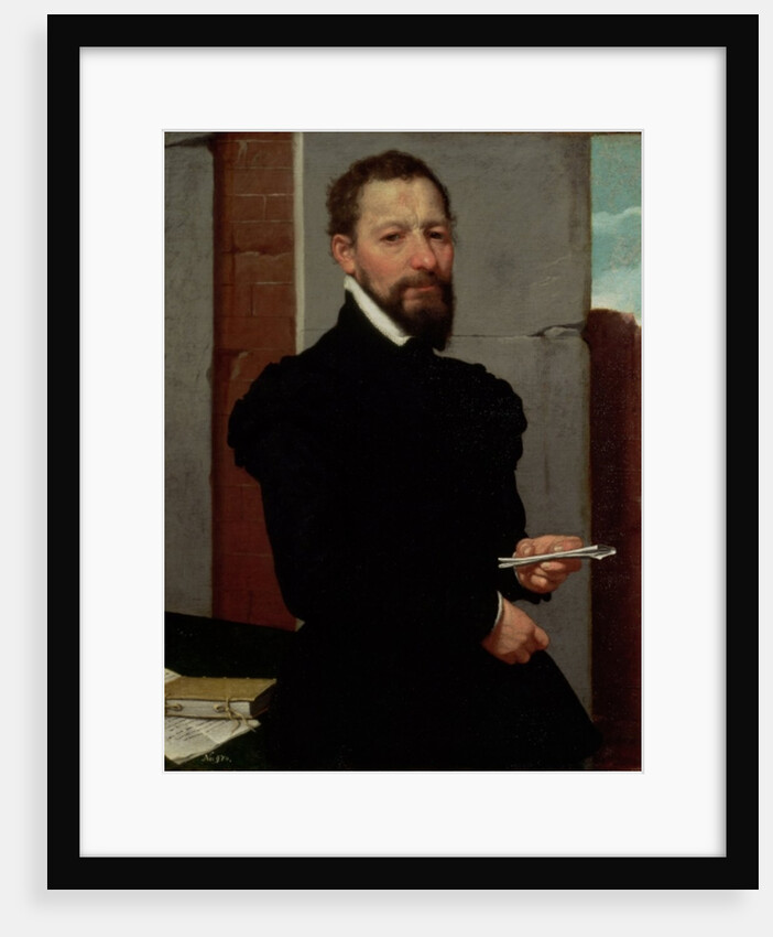 Giovanni Pietro Maffeis, Professor of Rhetoric at Genoa University and Secretary of the Republic, 1560-65 by Giovanni Battista Moroni