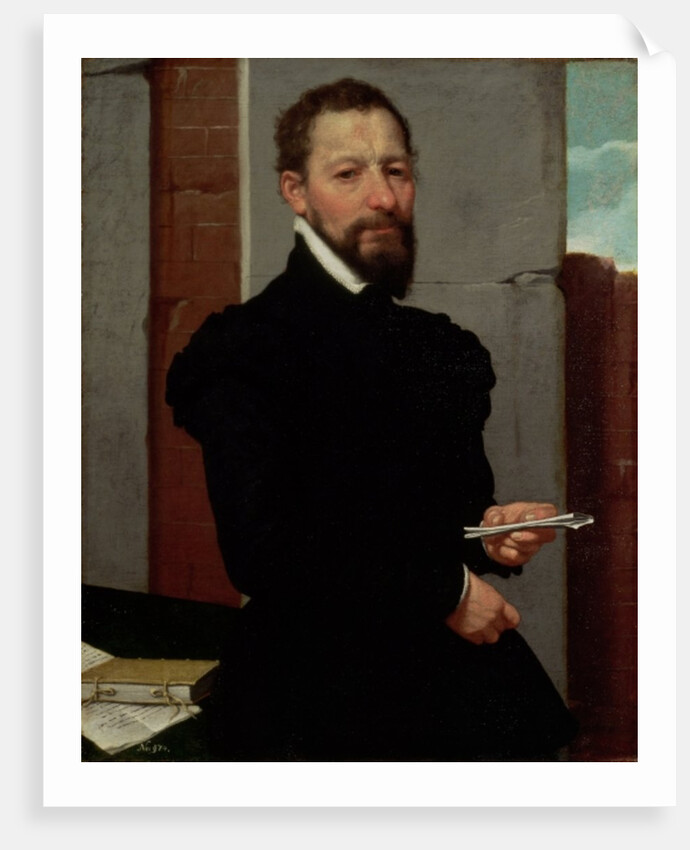 Giovanni Pietro Maffeis, Professor of Rhetoric at Genoa University and Secretary of the Republic, 1560-65 by Giovanni Battista Moroni
