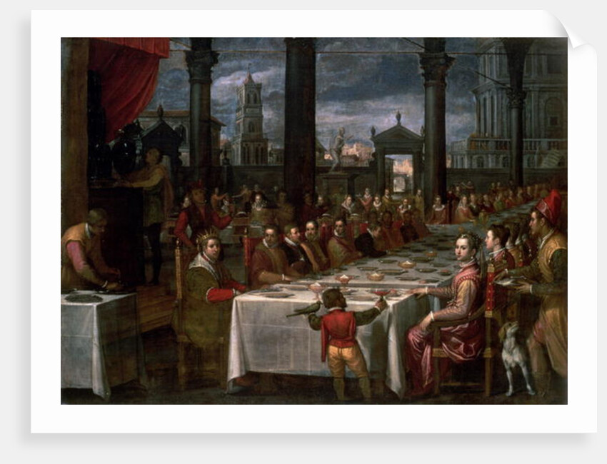 Wedding banquet of Grand Duke Ferdinand I of Tuscany, 1590 by Domenico Cresti Passignano